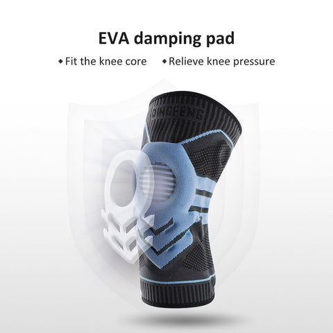 Hailicare Silicone Knee Pads Anti-Slip Anti-Collision Anti-Collision Booster Support Fixator Sports Knee Pads