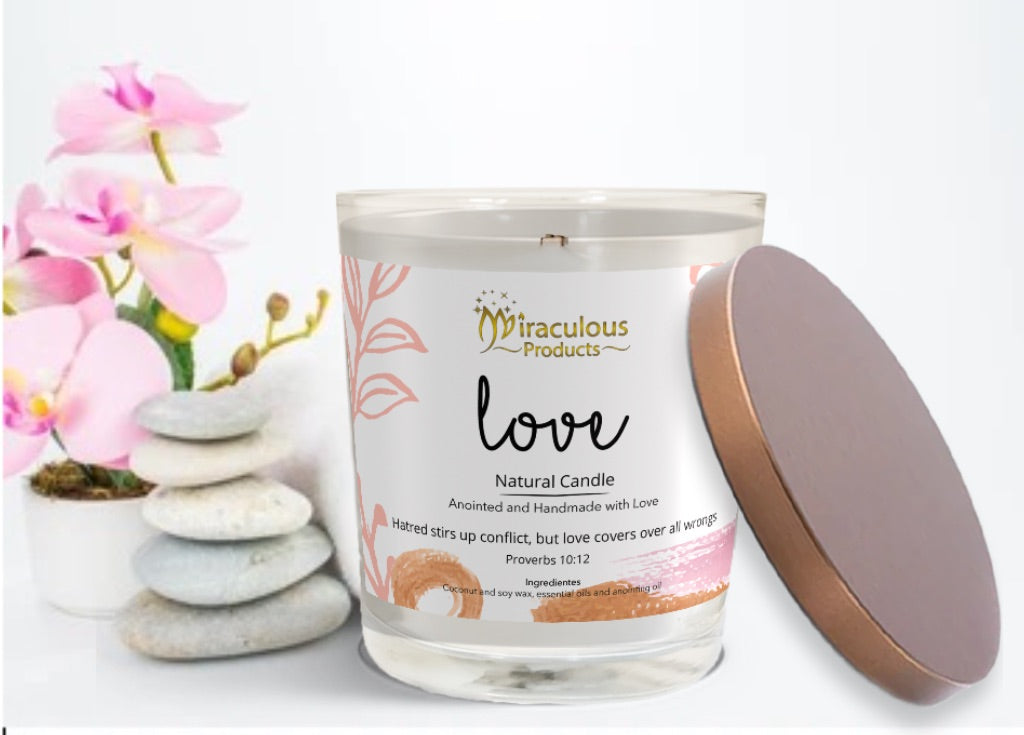 The Love Candle – Handmade Coconut Soy Wax Candle