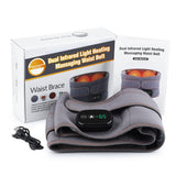 Adjustable Hot Compress Lumbar Massage Lower Back Brace Belt Pain Relief Far Infrared Heating Waist Massager