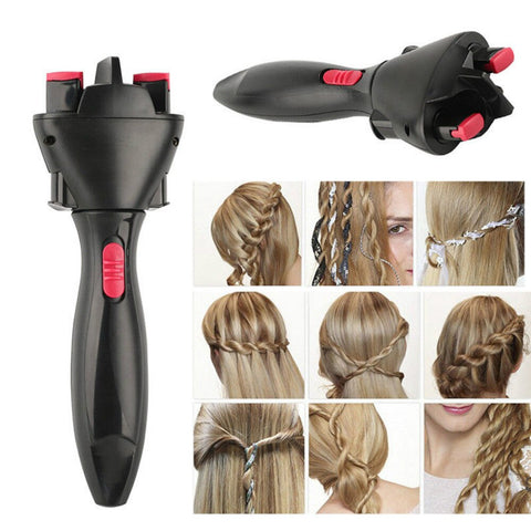 New Electric Hair Styling Braiding Machine Automatic Knitted Device Hair Braider Styling Tools DIY Two Strands Quick Maker Kit