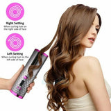 Electric LCD Display Automatic Rotating Hair Waver Curling Iron
