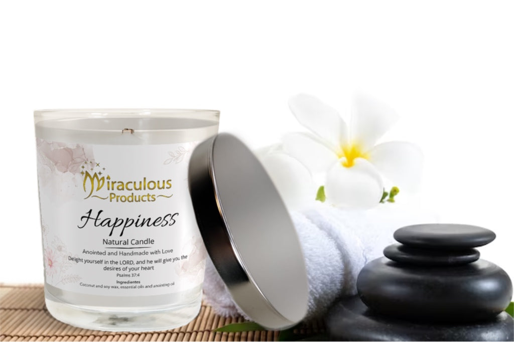 The Happiness Candle – Handmade Coconut Soy Wax Candle