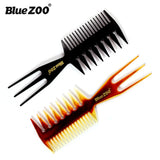 Oil Head Comb Double-Sided Fish Insert Comb Big Tooth Flat Comb Bottom Fork Comb Plate Hair Styling Comb