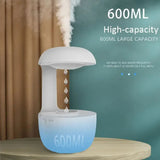 600ml Water Drop Humidifier Essential Oil Aromatherapy Diffuser Home Office Desktop Mute Ultrasonic Sprayer