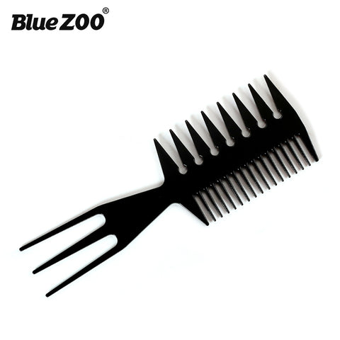 Oil Head Comb Double-Sided Fish Insert Comb Big Tooth Flat Comb Bottom Fork Comb Plate Hair Styling Comb