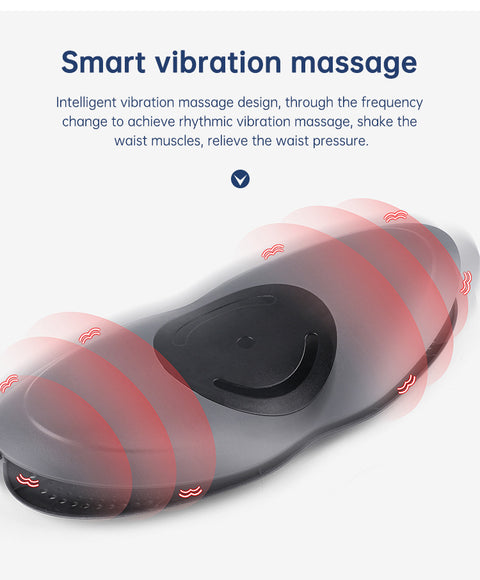 Waist Massager Lumbar Traction Inflatable Hot Compress Back Cervical Stretcher Massage Air Pressure Reduce Relief Pain