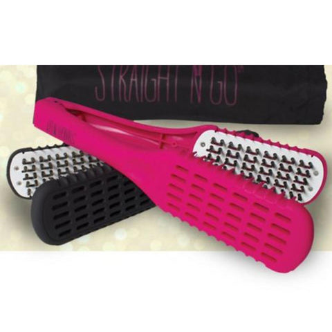 TV hot products straight n go brush hair straightener comb Without electricity hair care styler products  20C M