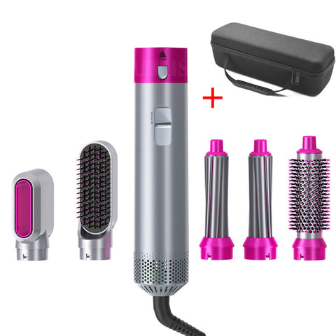 Multifunctional new multi head five-in-one automatic hair sucking hair dryer straight hair comb hair dryer curling rod hot air comb