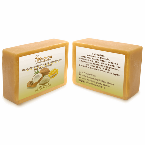 Shea Butter, Coco And Mango Soap - Miraculous Products