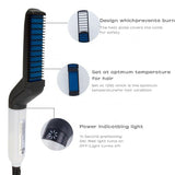 Men Multifunctional Electric Brush Heating Hair Straightener