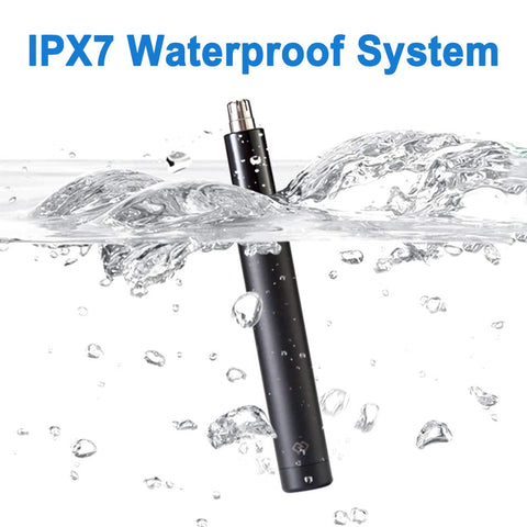 IPX7 Waterproof Ear & Nose Hair Clipper Stainless Steel Blad