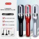 Rechargeable 2-in-1 hair trimmer, hair styler, multifunctional hair cutter, split ends trimmer