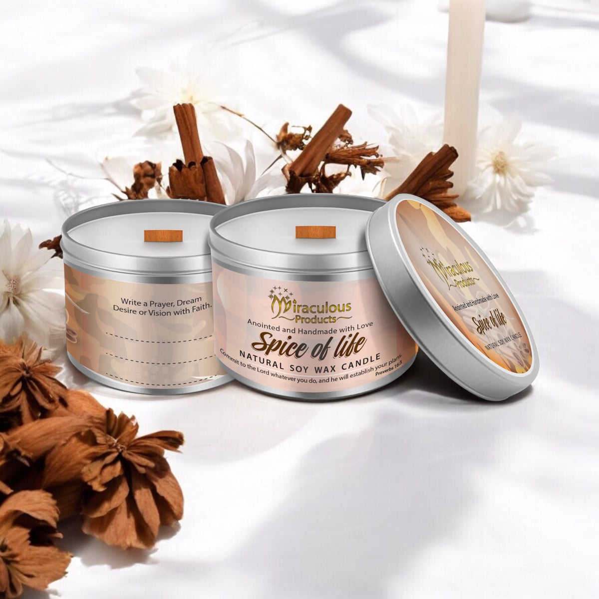 Spicy of Life Handmade Candle – Coconut Soy Wax