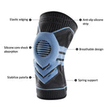 Hailicare Silicone Knee Pads Anti-Slip Anti-Collision Anti-Collision Booster Support Fixator Sports Knee Pads