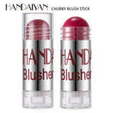 HANDAIYAN Chubby Crayon Blush Stick Moisturizing And Smooth Rouge Pen Blush Strip Cream Blush Stick Rouge