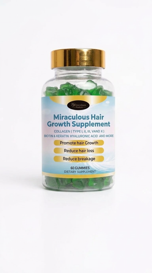Miraculous Hair Growth Supplement Gummies - 60 Gummies
