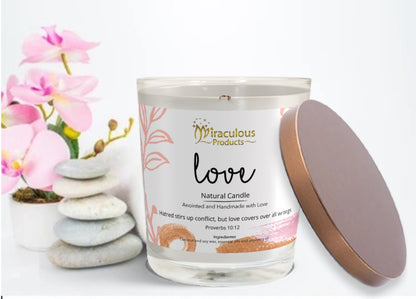The Love Candle – Handmade Coconut Soy Wax Candle