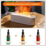 Flame Aroma Diffuser Air Humidifier Ultrasonic Cool Mist Maker Fogger Led Essential Oil Lamp Realistic Fire Difusor