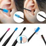 3PCS Soft Silicone Ear Pick Double-ended Earpick Ear Wax Curette Remover Ear Cleaner Spoon Spiral Ear Clean Tools