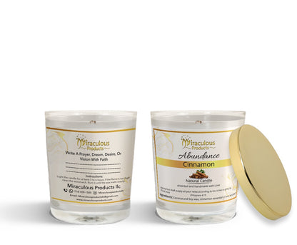 Abundance Candle – Handmade Coconut Soy Wax Candle