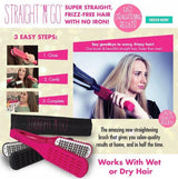 TV hot products straight n go brush hair straightener comb Without electricity hair care styler products  20C M