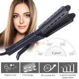 Hair Straightener Four-gear Temperature Adjustment Ceramic Tourmaline Flat Iron Women Hair Straightener Widen Panel Hair Curler