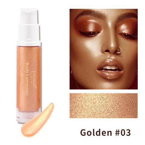 New Full-Body Beach Sexy Highlighter Lotion Brightening Skin And Brightening Highlighter Liquid Milk Body Highlighter