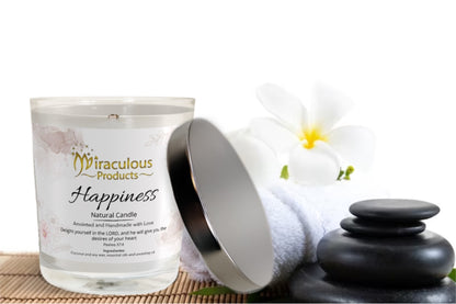 The Happiness Candle – Handmade Coconut Soy Wax Candle