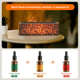 Flame Aroma Diffuser Air Humidifier Ultrasonic Cool Mist Maker Fogger Led Essential Oil Lamp Realistic Fire Difusor