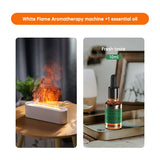 Flame Aroma Diffuser Air Humidifier Ultrasonic Cool Mist Maker Fogger Led Essential Oil Lamp Realistic Fire Difusor