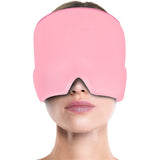 Migraine Relief Hat Ice Pack Headache Relief Gel Eye Mask Cold Therapy Migraine Face Mask Elastic Bag