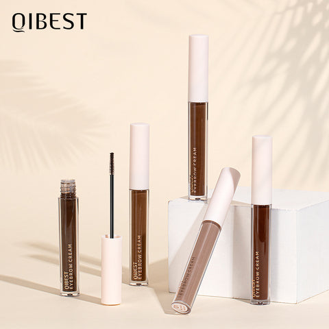 QIBEST New Three Dimensional Eyebrow Dyeing Cream Does Not Fade And Halo And Eyebrow Dyeing Liquid Is Waterproof And Sweat Proof