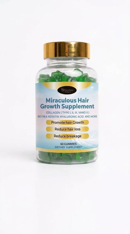 Miraculous Hair Growth Supplement Gummies - 60 Gummies