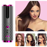 Electric LCD Display Automatic Rotating Hair Waver Curling Iron